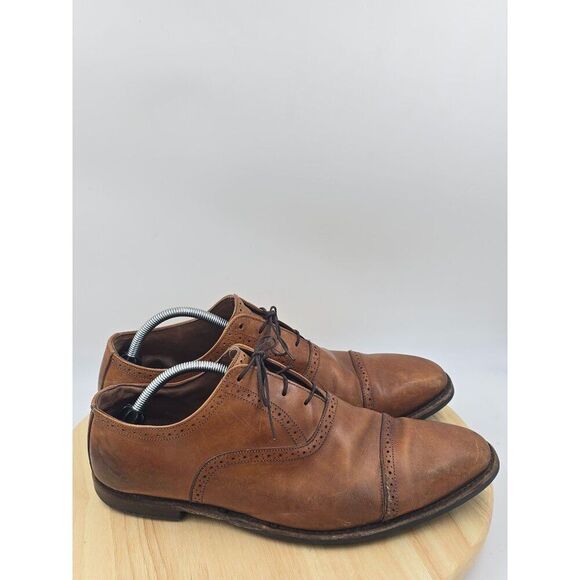 Allen Edmonds Evanston Leather  Walnut Oxford Dress Shoe Mens Sz 13D - Picture 1 of 8